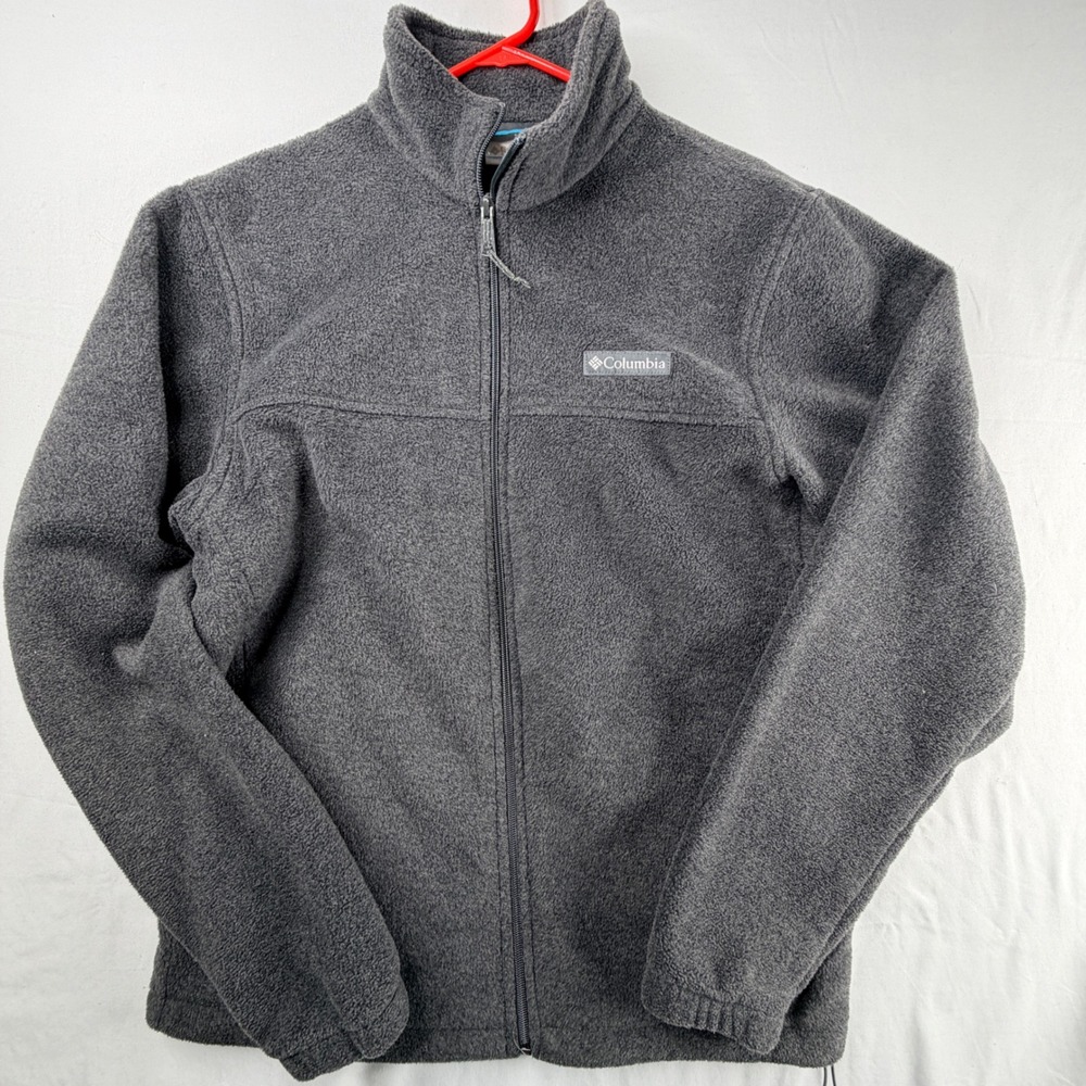 Columbia Steens Mountain Full Zip Fleece Jacket Charcoal Gray Mens Medium M